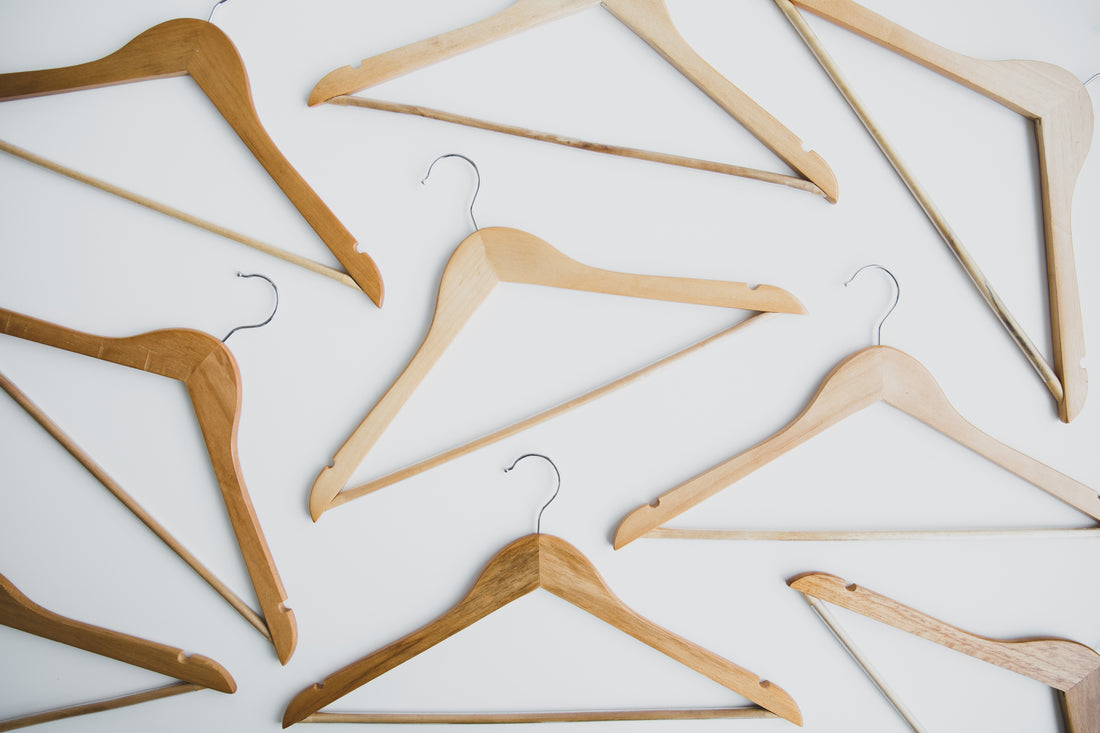 Hangers on a table - The Hanger Valet